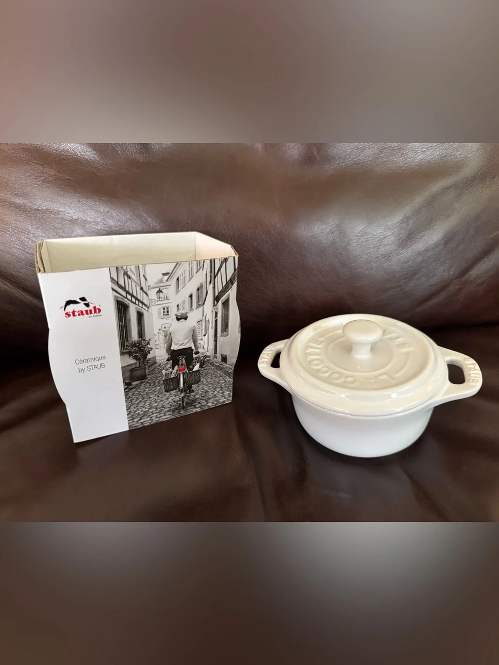 Staub Mini Round Cocotte 10cm - White